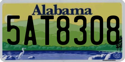AL license plate 5AT8308