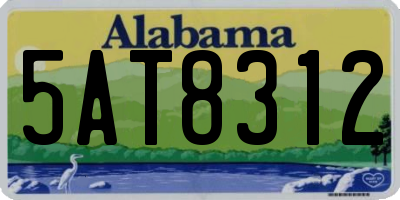 AL license plate 5AT8312