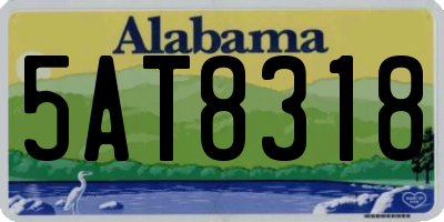 AL license plate 5AT8318