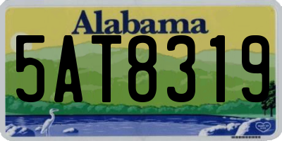 AL license plate 5AT8319