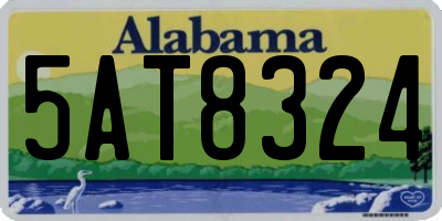 AL license plate 5AT8324