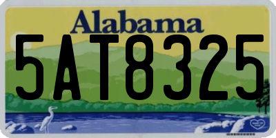 AL license plate 5AT8325