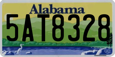 AL license plate 5AT8328