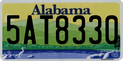 AL license plate 5AT8330