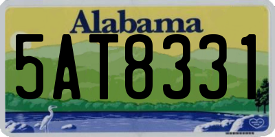 AL license plate 5AT8331