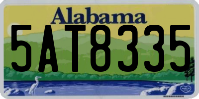 AL license plate 5AT8335