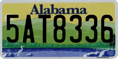 AL license plate 5AT8336