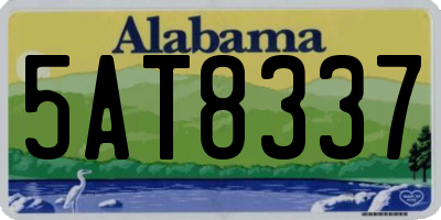 AL license plate 5AT8337