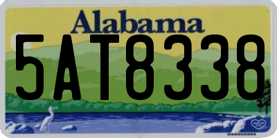 AL license plate 5AT8338