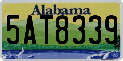 AL license plate 5AT8339