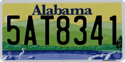 AL license plate 5AT8341