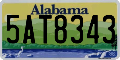 AL license plate 5AT8343