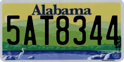 AL license plate 5AT8344