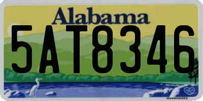 AL license plate 5AT8346