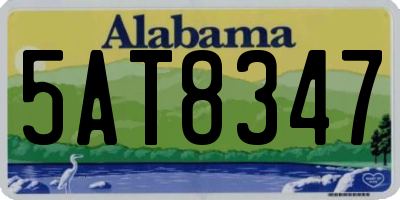 AL license plate 5AT8347