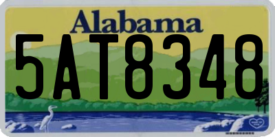 AL license plate 5AT8348