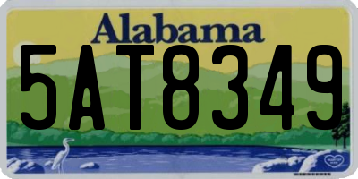 AL license plate 5AT8349