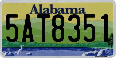 AL license plate 5AT8351