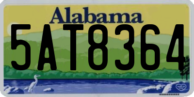 AL license plate 5AT8364