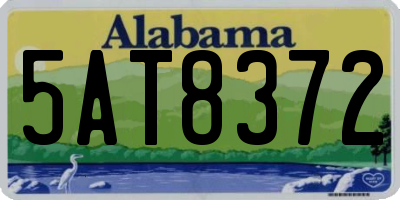 AL license plate 5AT8372