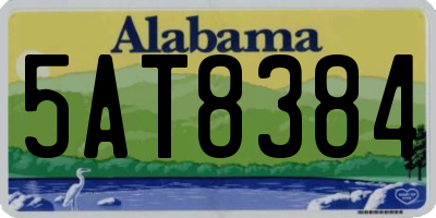 AL license plate 5AT8384