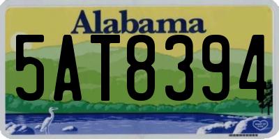 AL license plate 5AT8394