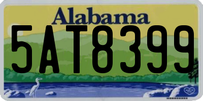 AL license plate 5AT8399