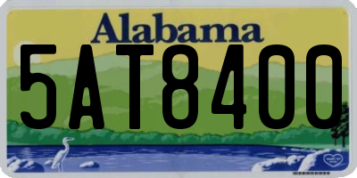 AL license plate 5AT8400