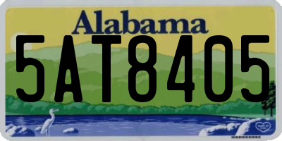 AL license plate 5AT8405