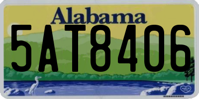 AL license plate 5AT8406