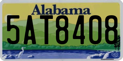 AL license plate 5AT8408