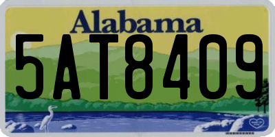 AL license plate 5AT8409