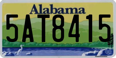 AL license plate 5AT8415