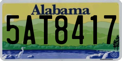 AL license plate 5AT8417