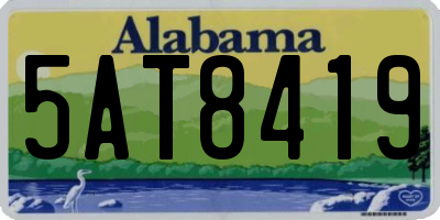 AL license plate 5AT8419