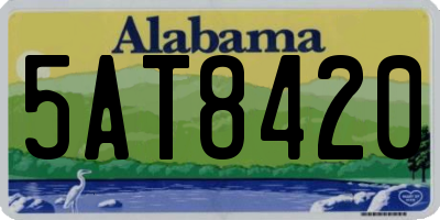 AL license plate 5AT8420