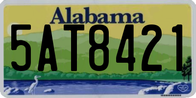 AL license plate 5AT8421