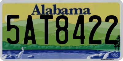 AL license plate 5AT8422