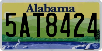 AL license plate 5AT8424