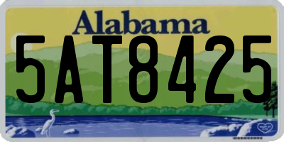 AL license plate 5AT8425
