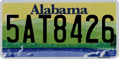 AL license plate 5AT8426