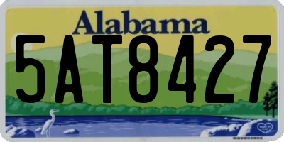 AL license plate 5AT8427
