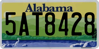 AL license plate 5AT8428