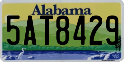 AL license plate 5AT8429