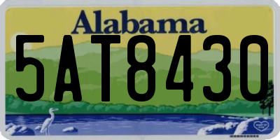 AL license plate 5AT8430