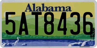 AL license plate 5AT8436