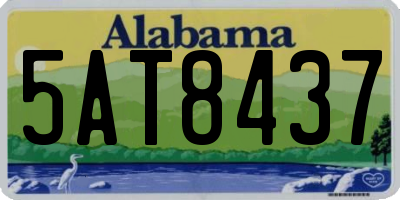 AL license plate 5AT8437