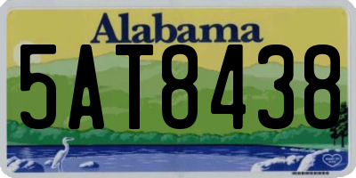 AL license plate 5AT8438