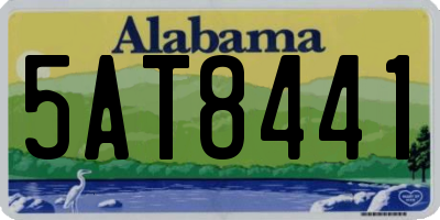 AL license plate 5AT8441