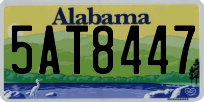 AL license plate 5AT8447